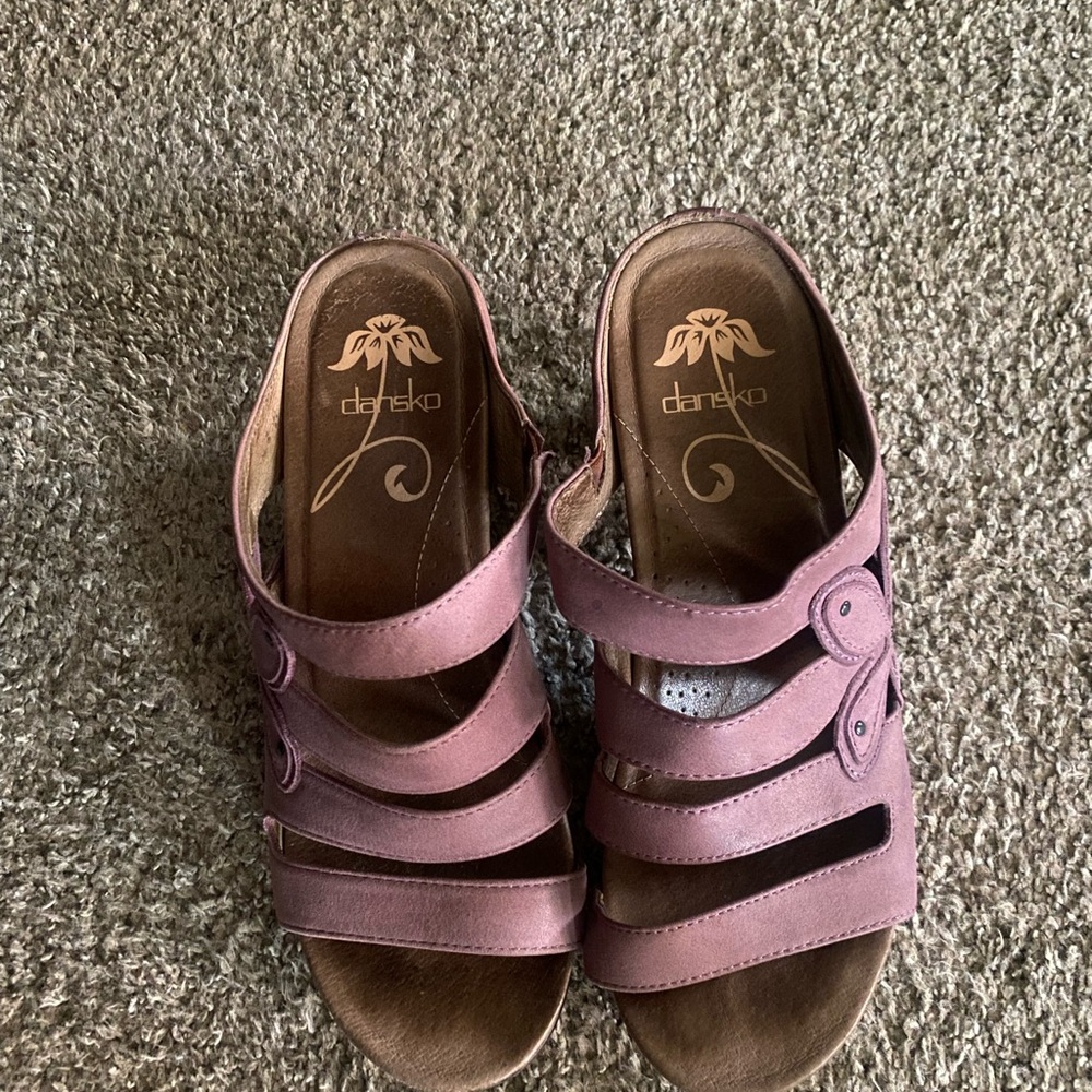 Dansko Purple Sandals Comfort Style